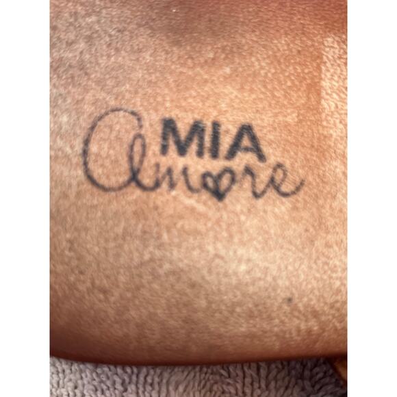 Mia Women's Tan T-Post Slip On Flat Summer Vacation Cruise Sandals - Size 8.5 - Picture 2 of 9